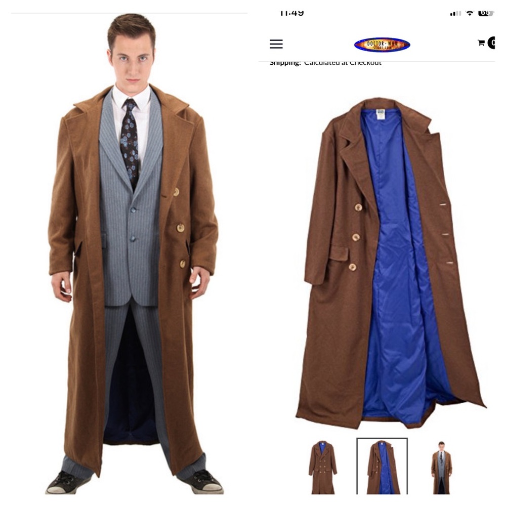 10th Dr Who coat and tie - Picture 1 of 10